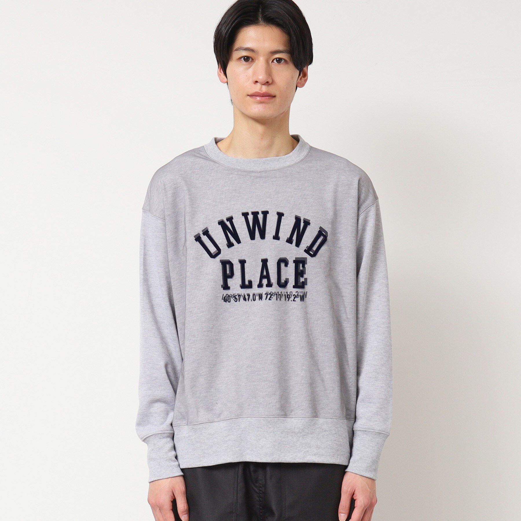 Dessin「【洗える】チュール重ねロゴスウェット」|パーカー|