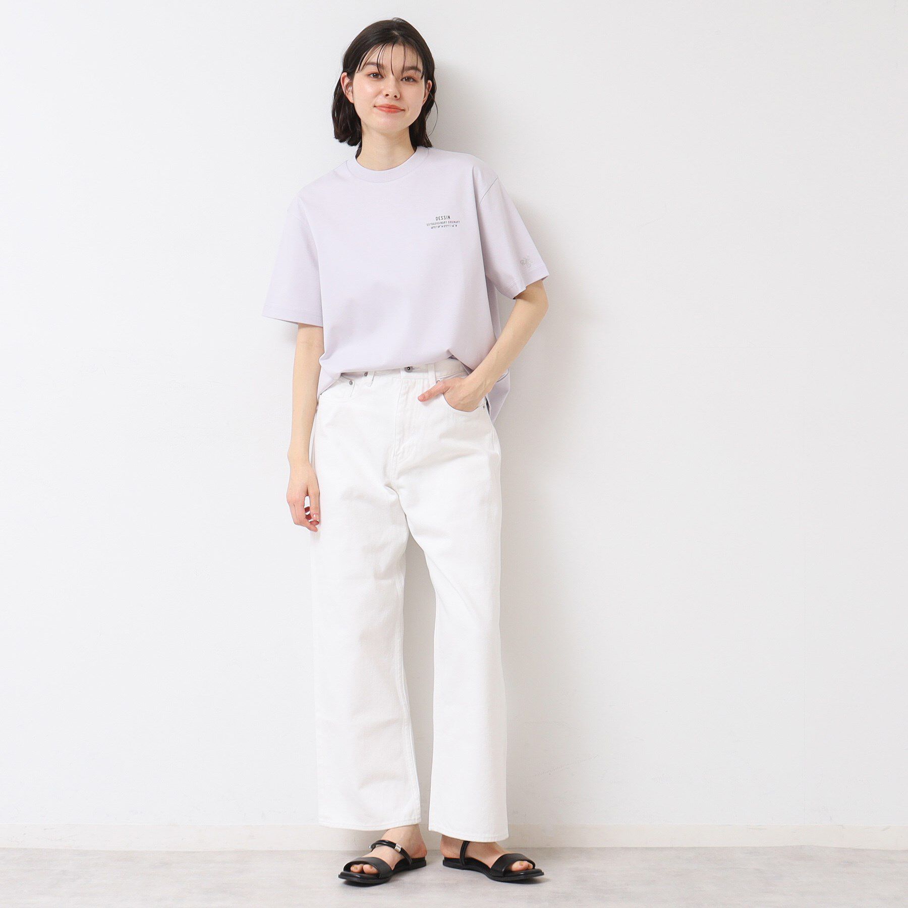 Dessin「【ユニセックス】ポイントロゴTシャツ」|Tシャツ・カットソー|