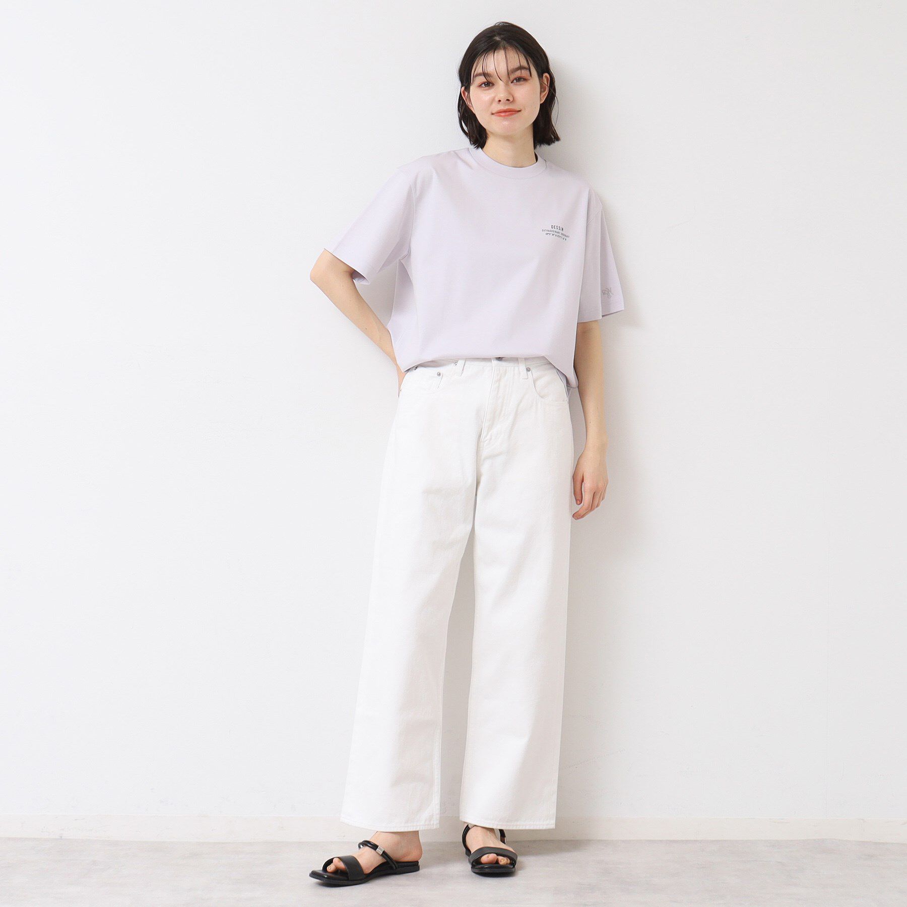 Dessin「【ユニセックス】ポイントロゴTシャツ」|Tシャツ・カットソー|