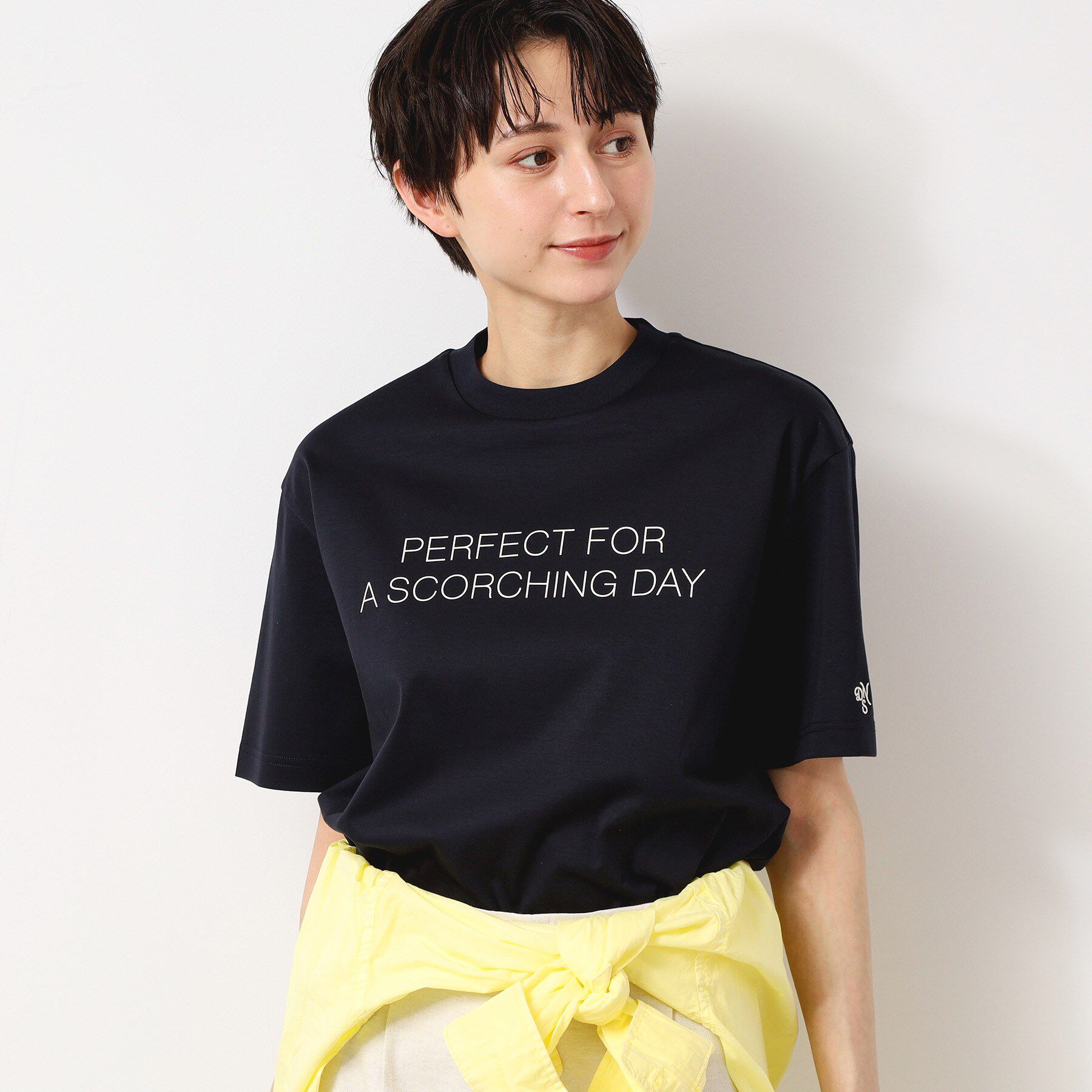 Dessin「【ユニセックス／抗菌防臭／洗える】コットンロゴTシャツ」|Tシャツ・カットソー|