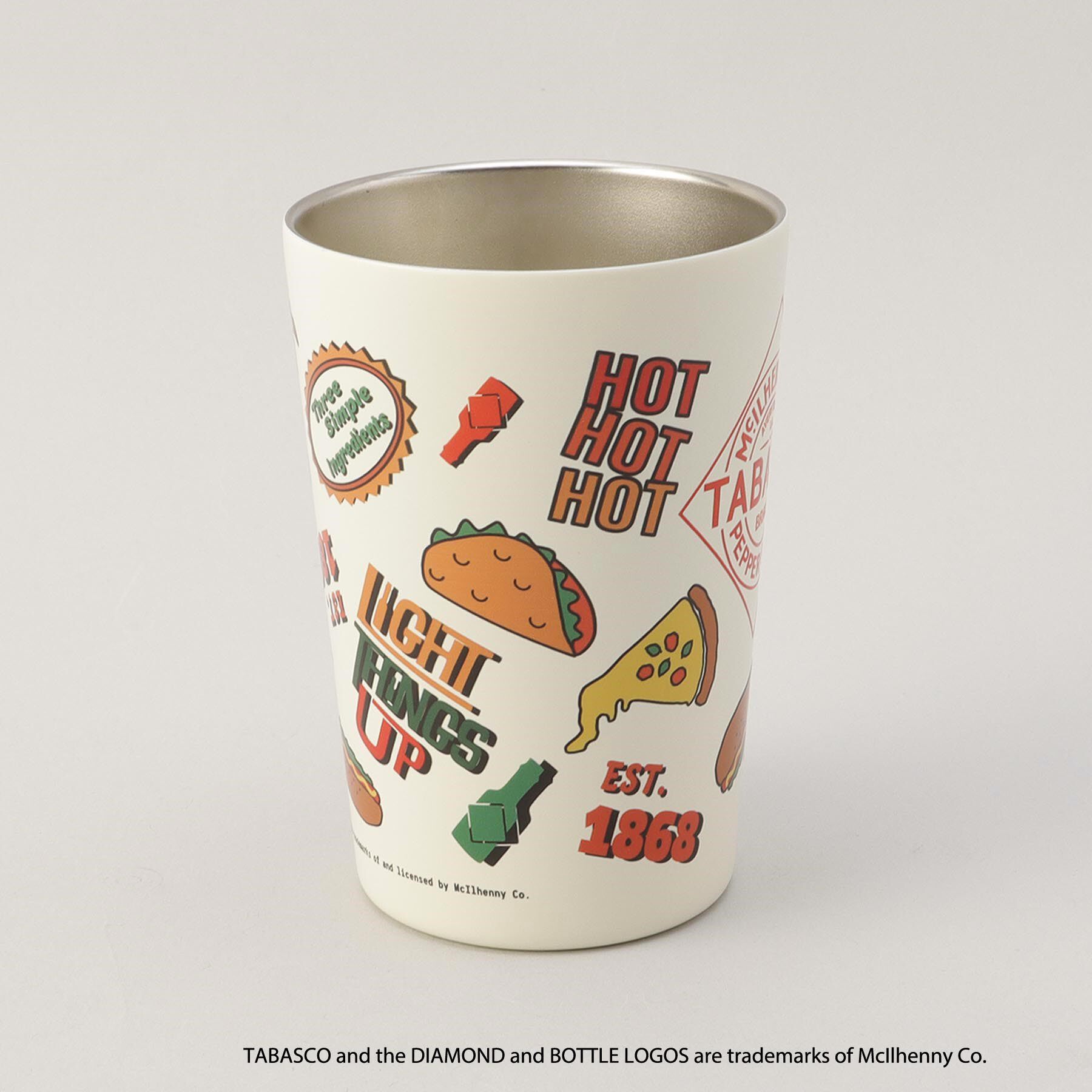 212 KITCHEN STORE「ステンレスタンブラー FOOD ＜TABASCO(R) タバスコ＞」|グラス・マグカップ|
