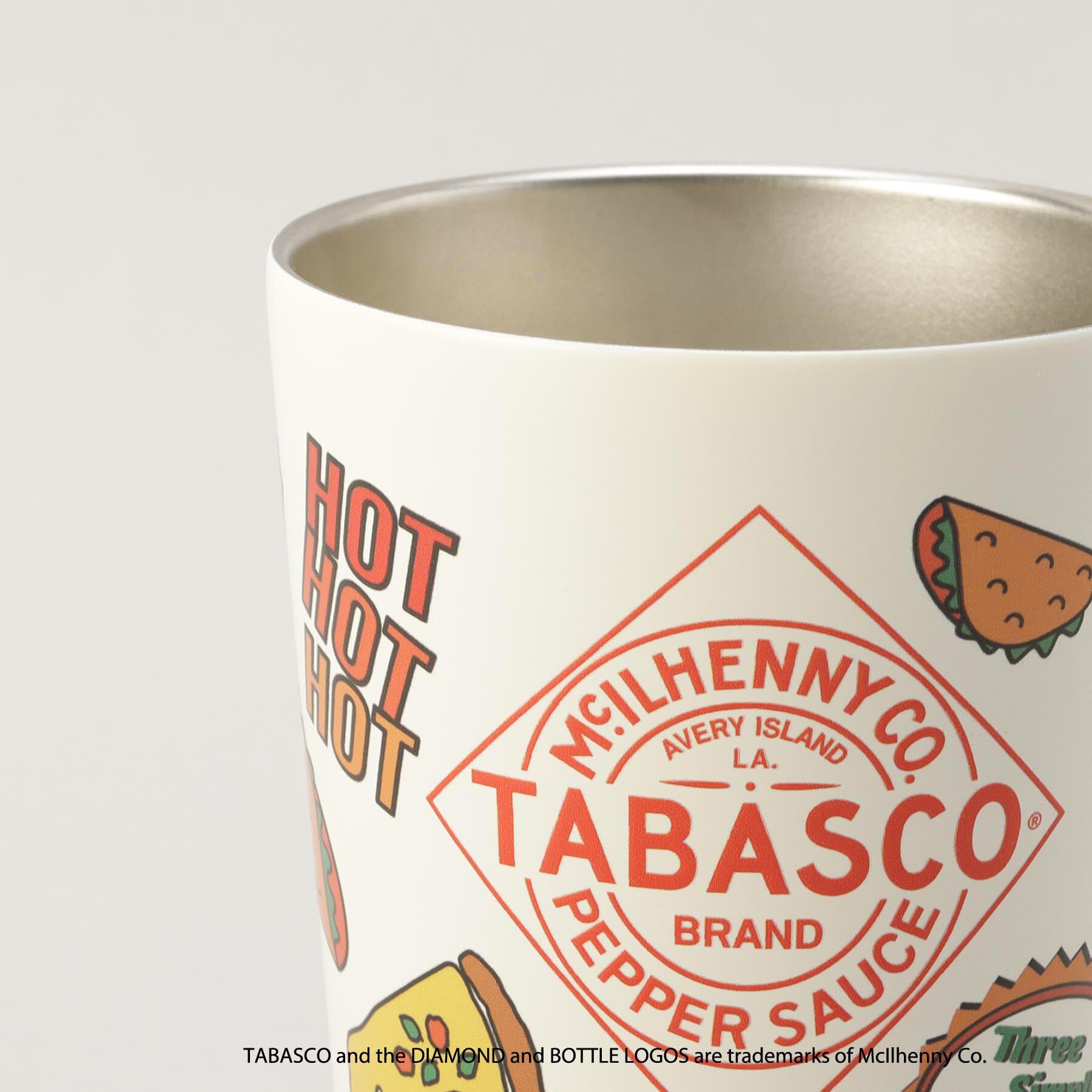 212 KITCHEN STORE「ステンレスタンブラー FOOD ＜TABASCO(R) タバスコ＞」|グラス・マグカップ|