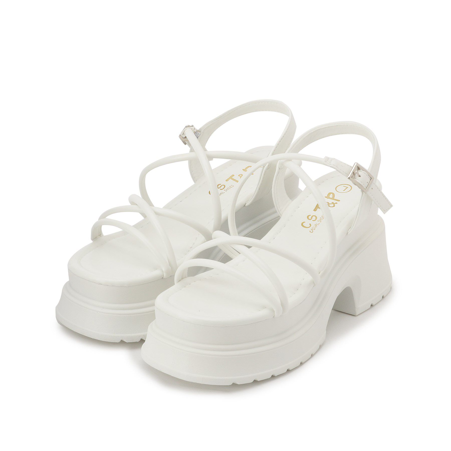 csT&P「クロスサンダル」|サンダル|ホワイト(001)
