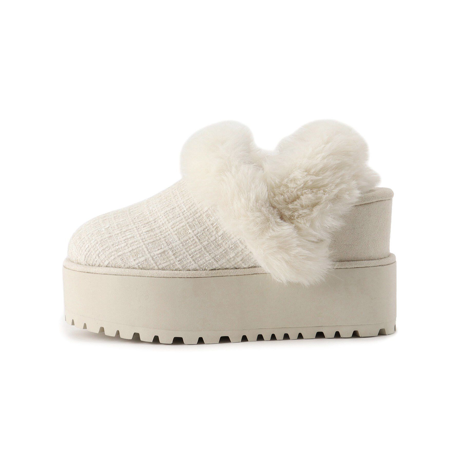 ESPERANZA「厚底2WAYフェイクムートンサボ」|ショートブーツ|