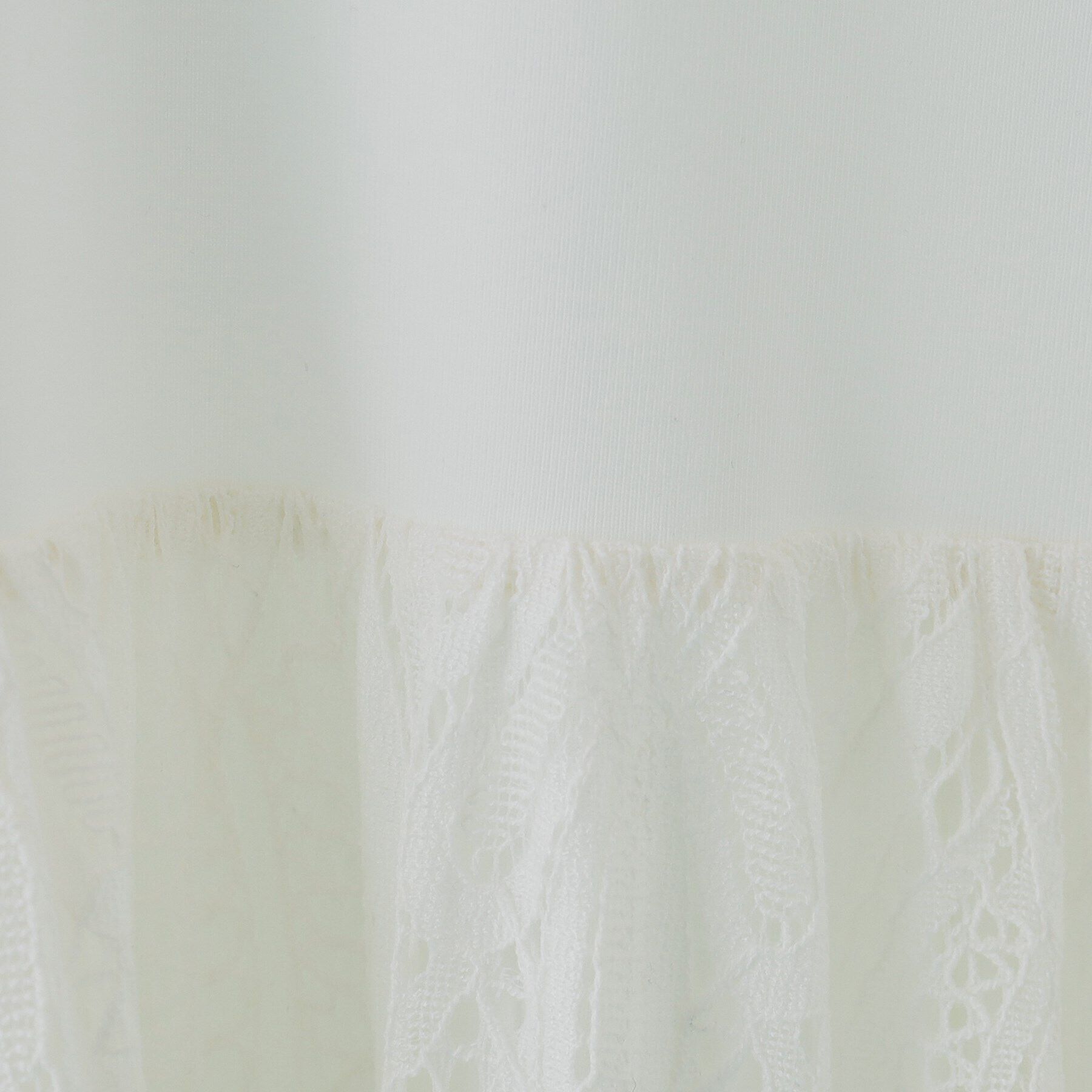 SunaUna「【レース／ミモレ丈】異素材ドッキングワンピース」|ワンピース|