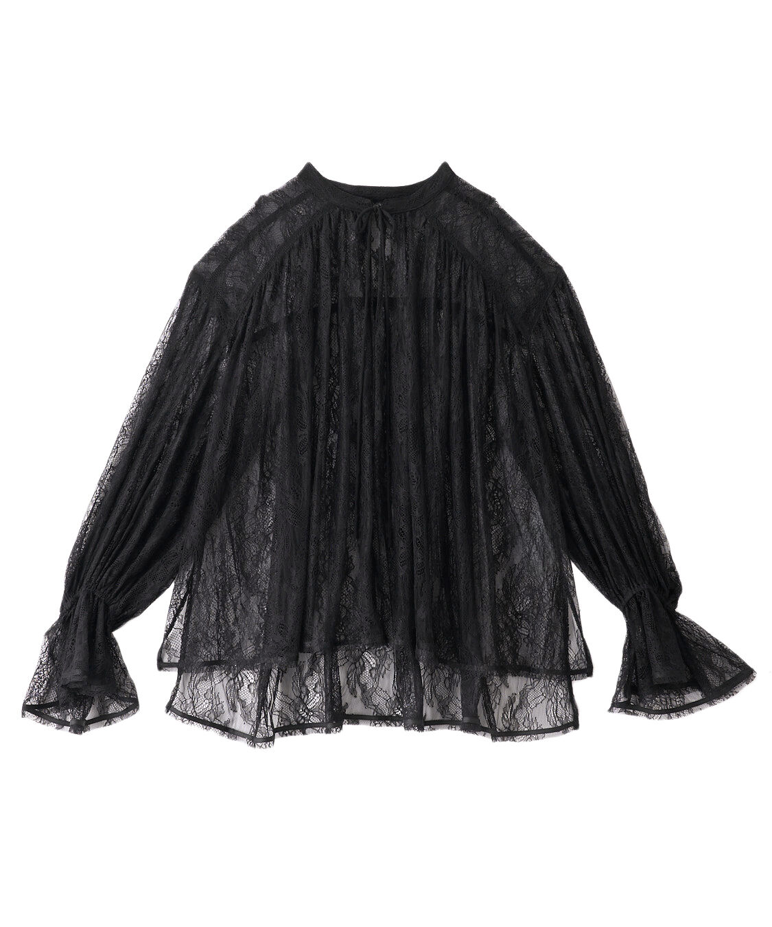 COCO DEAL「レースオーバーブラウス」|シャツ・ブラウス|ブラック