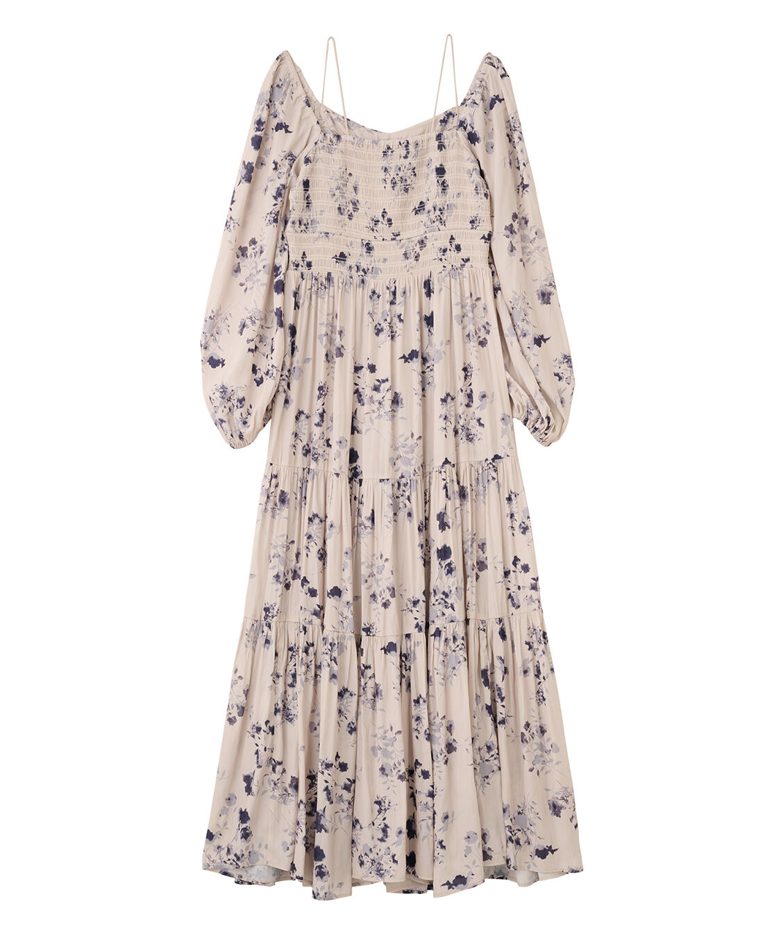 COCO DEAL「シャーリングティアードフラワーワンピース」|ワンピース|