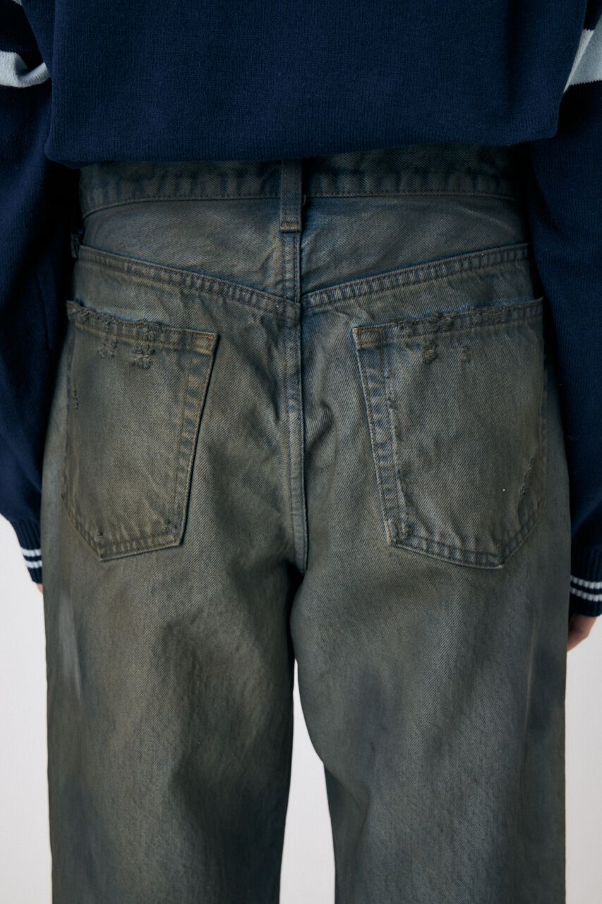 MOUSSY「MIDRISE RUSTER バギーデニム」|デニム|