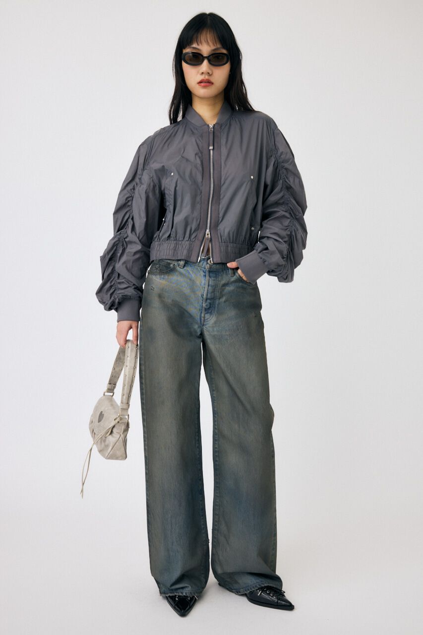 MOUSSY「MIDRISE RUSTER バギーデニム」|デニム|