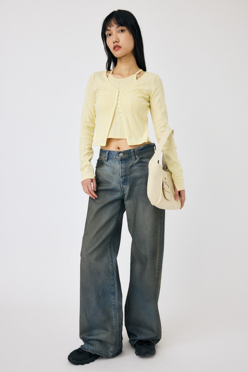 MOUSSY「MIDRISE RUSTER バギーデニム」|デニム|