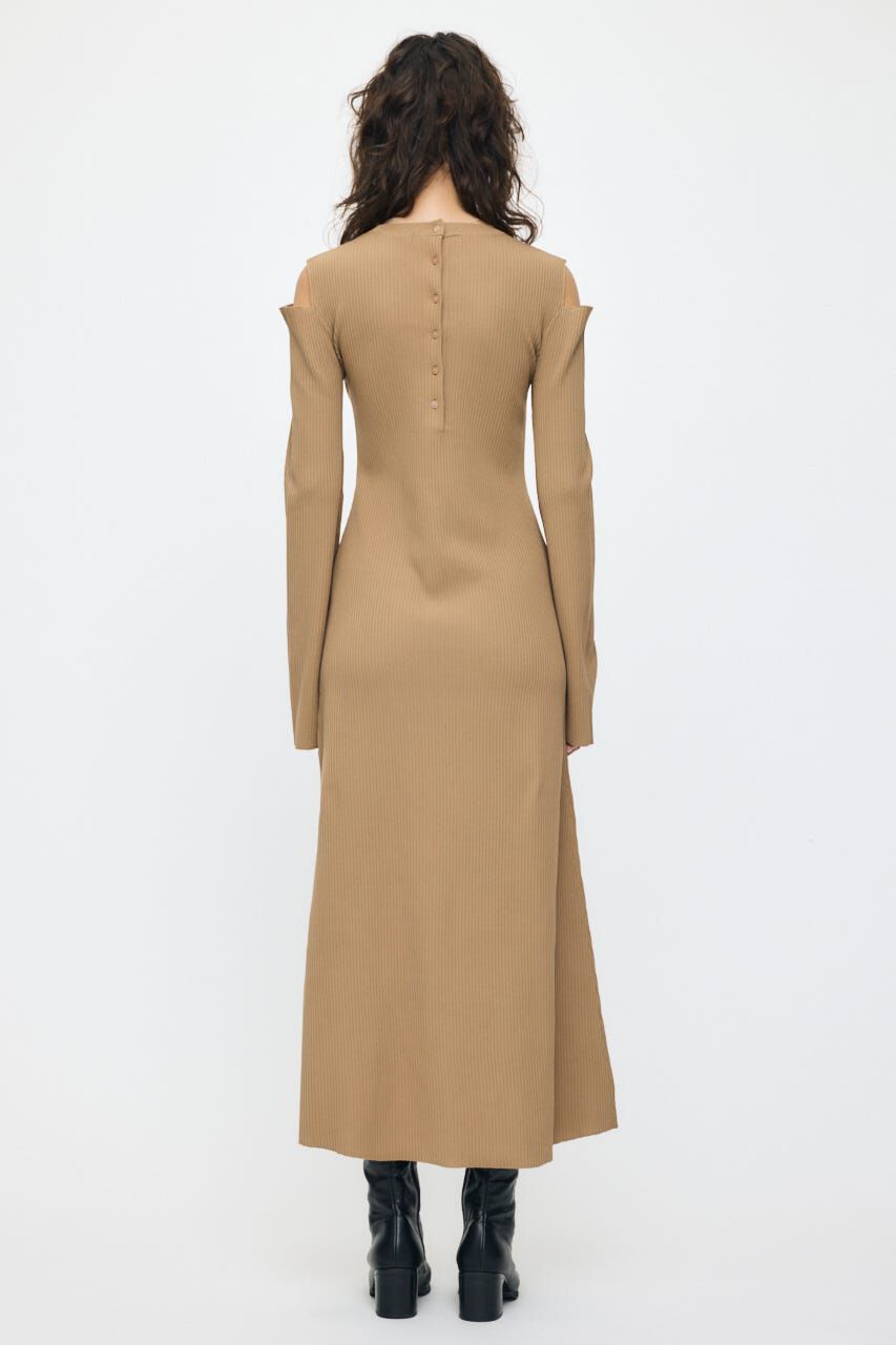 MOUSSY「OPEN SHOULDER KNIT ドレス」|ワンピース|