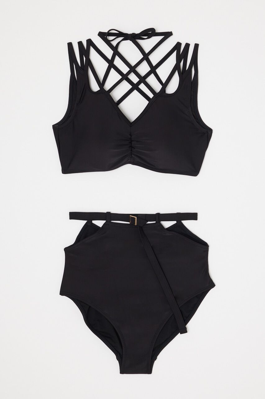 rienda「ジオメトリックベルトワイヤーカップbikini SET」|その他|BLK