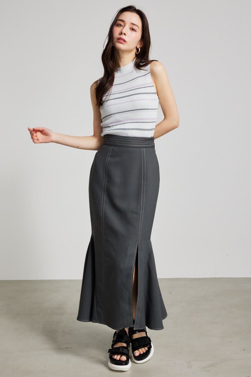 rienda「スリーブレスラメウォッシャブルKnit TOP」|ニット・セーター|