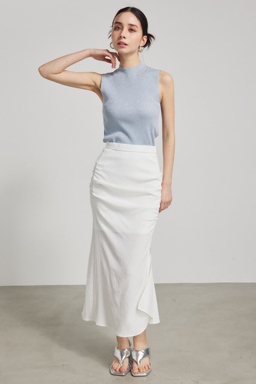 rienda「スリーブレスラメウォッシャブルKnit TOP」|ニット・セーター|