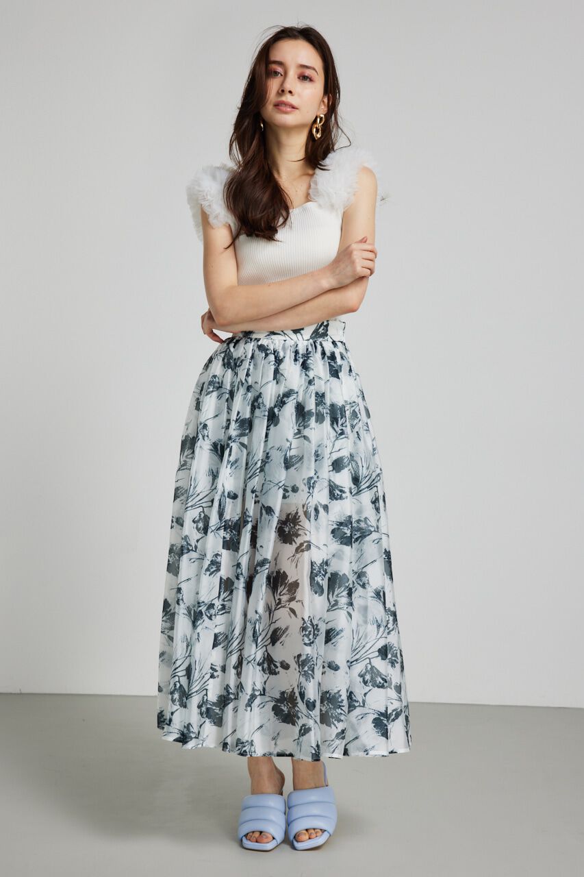 rienda「レイヤードシースルーS-PT」|その他|柄WHT5