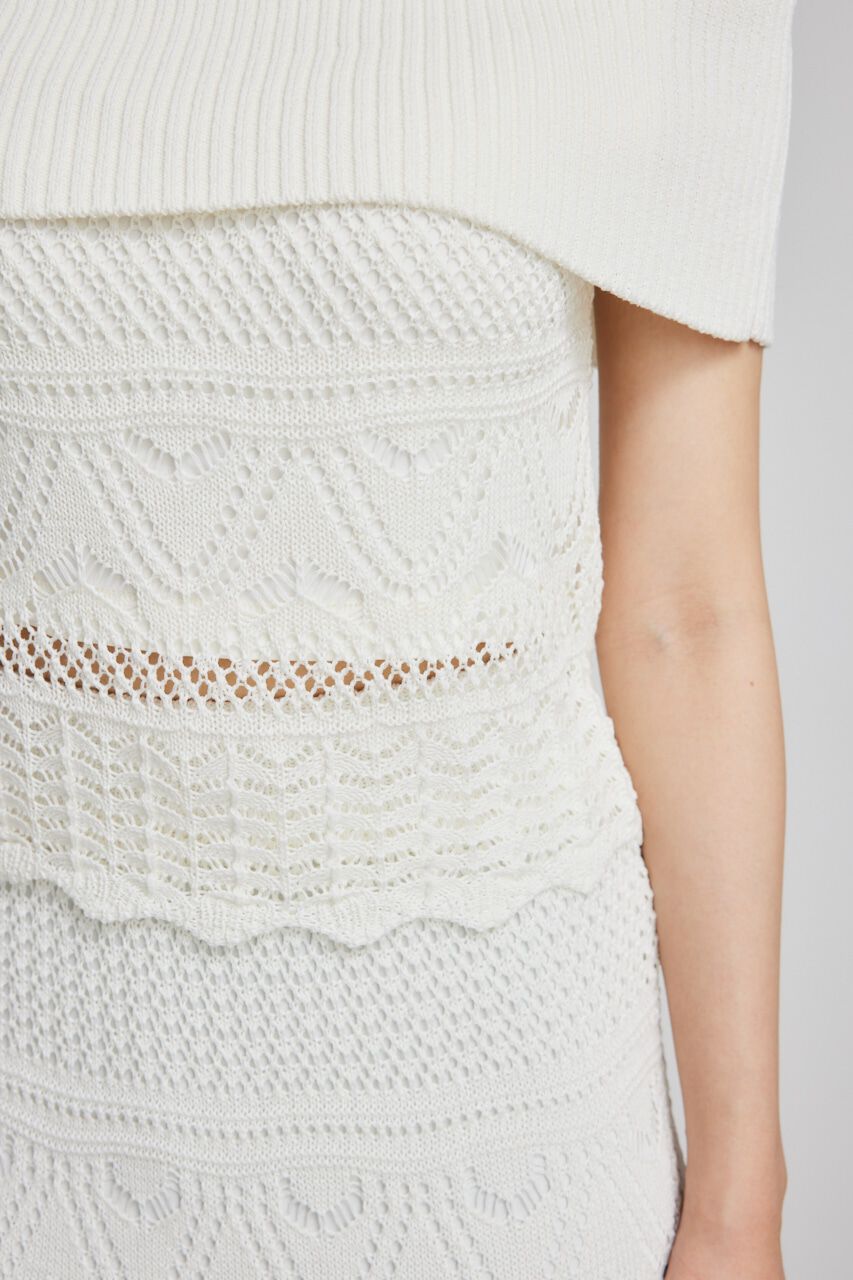 rienda「2WAYクロシェオフショルニットトップス」|ニット・セーター|