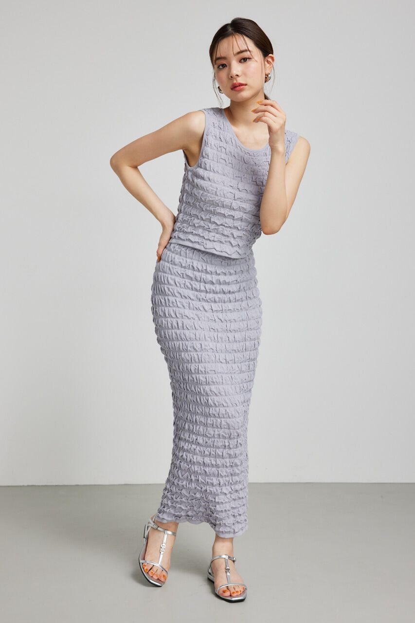 rienda「ポップコーンニットトップス」|タンクトップ|