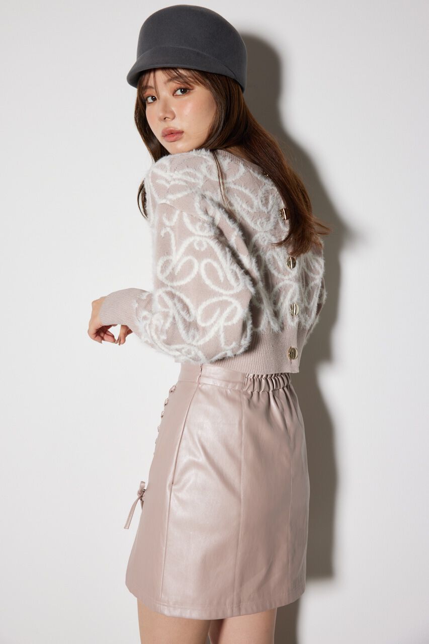 rienda「2WAY Rロゴニットトップス」|ニット・セーター|