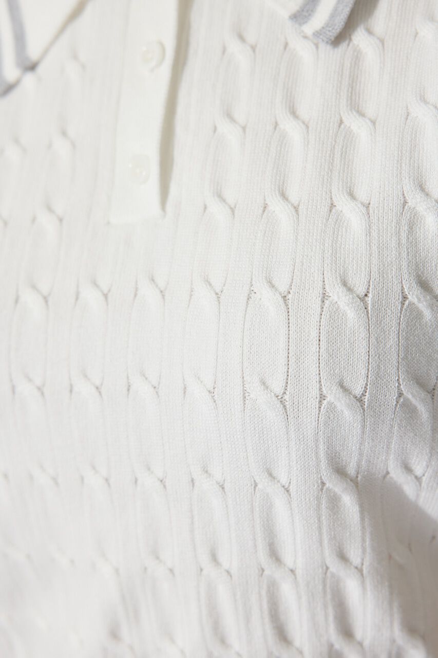 rienda「ポロデザインニットトップス」|ニット・セーター|