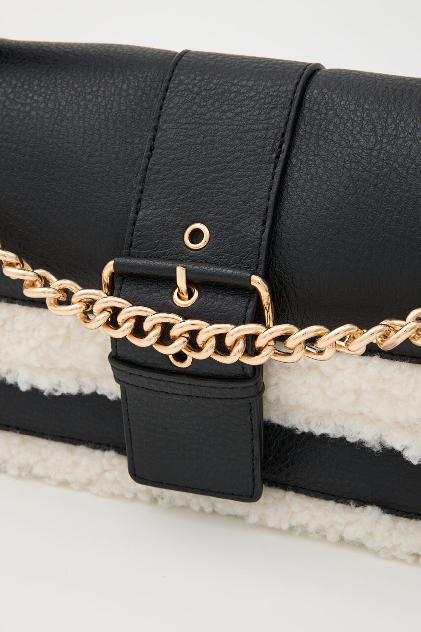 rienda「フェイクボアコンビショルダーバッグ」|その他|