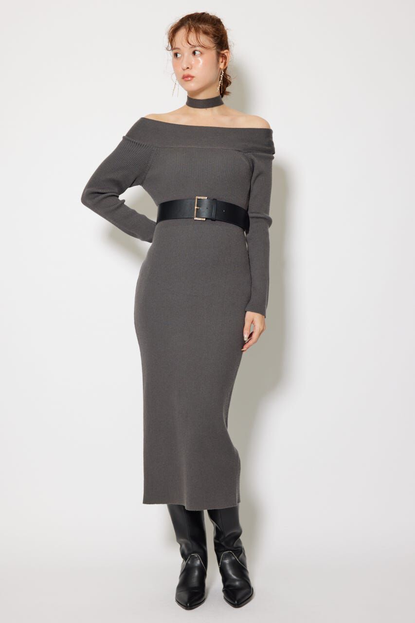 rienda「many wayワンショルニットワンピース」|ワンピース|