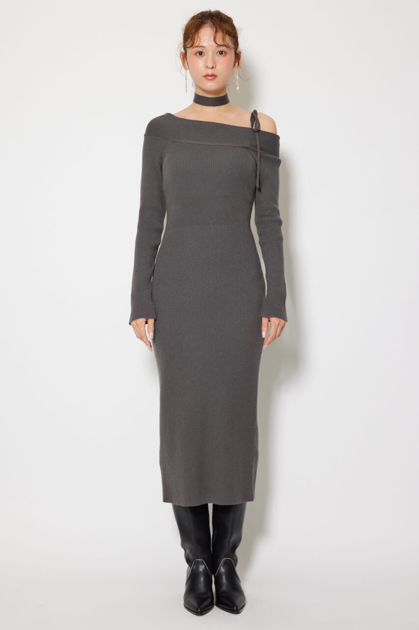rienda「many wayワンショルニットワンピース」|ワンピース|