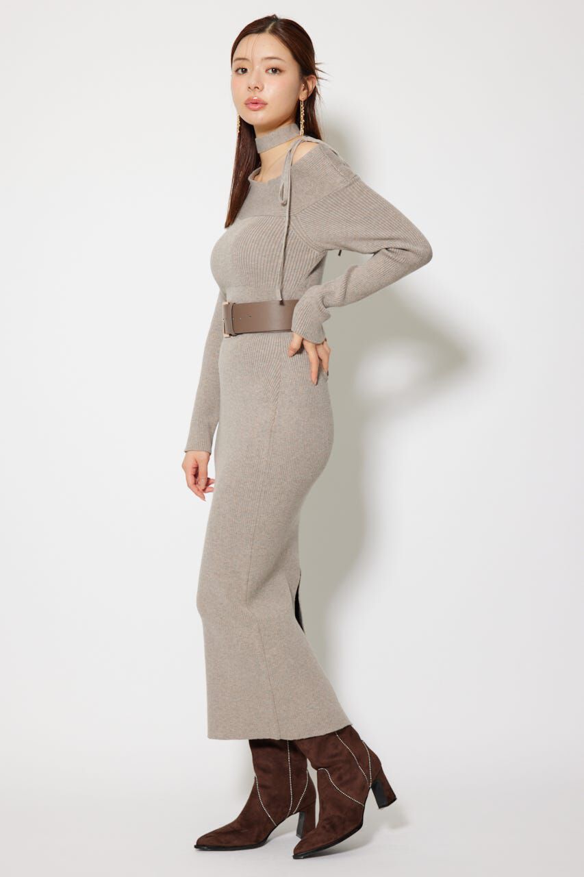 rienda「many wayワンショルニットワンピース」|ワンピース|