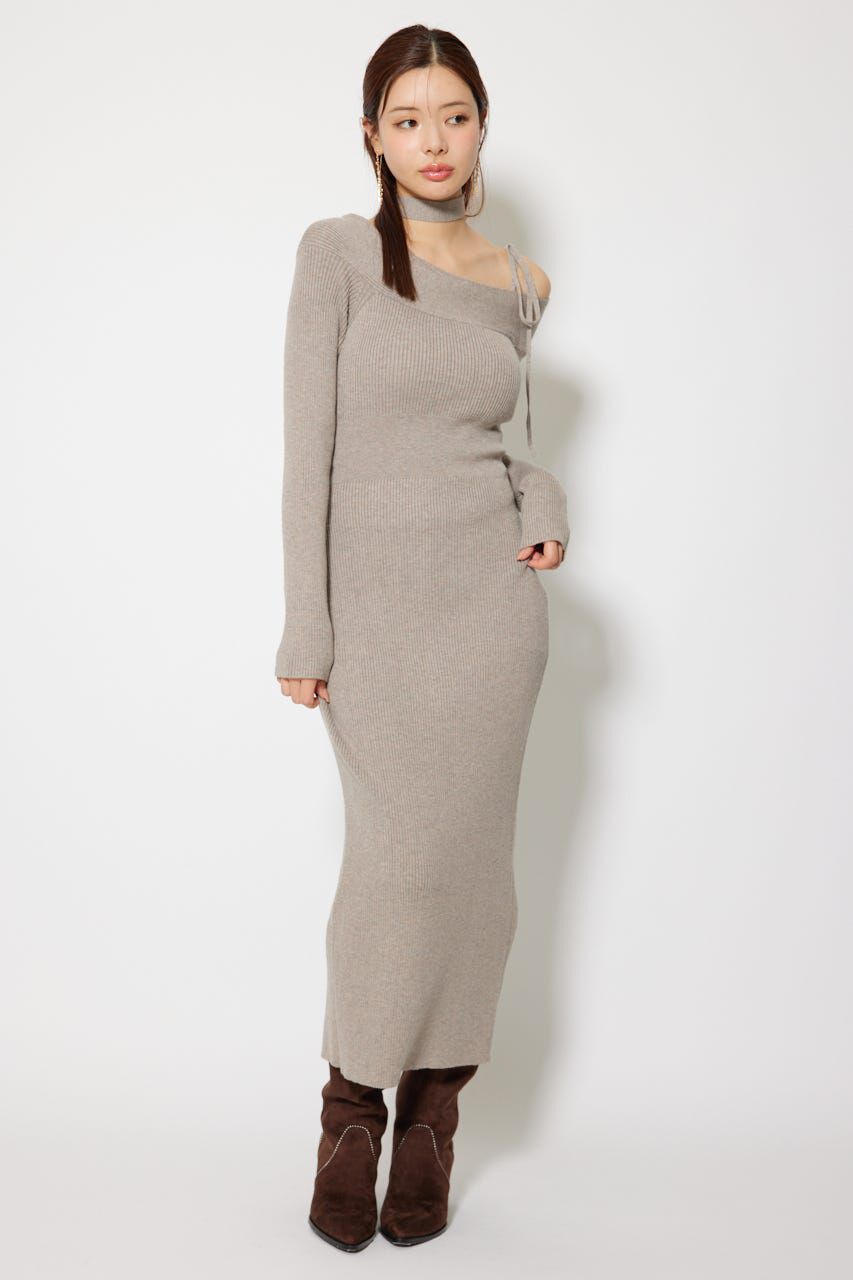 rienda「many wayワンショルニットワンピース」|ワンピース|