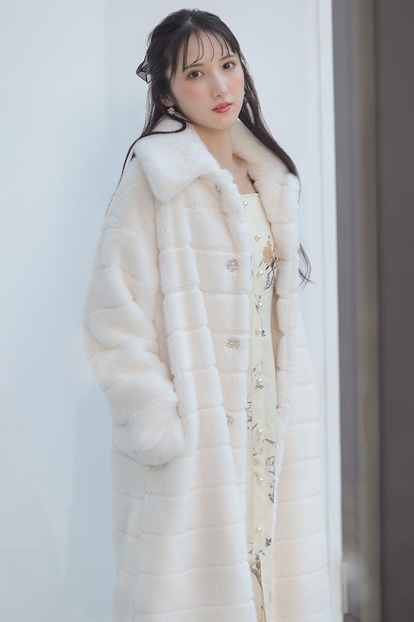 rienda「ニュアンスラインフェイクファーコート」|その他|