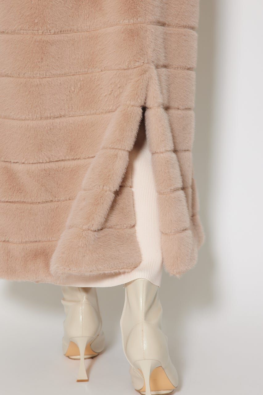 rienda「ニュアンスラインフェイクファーコート」|その他|