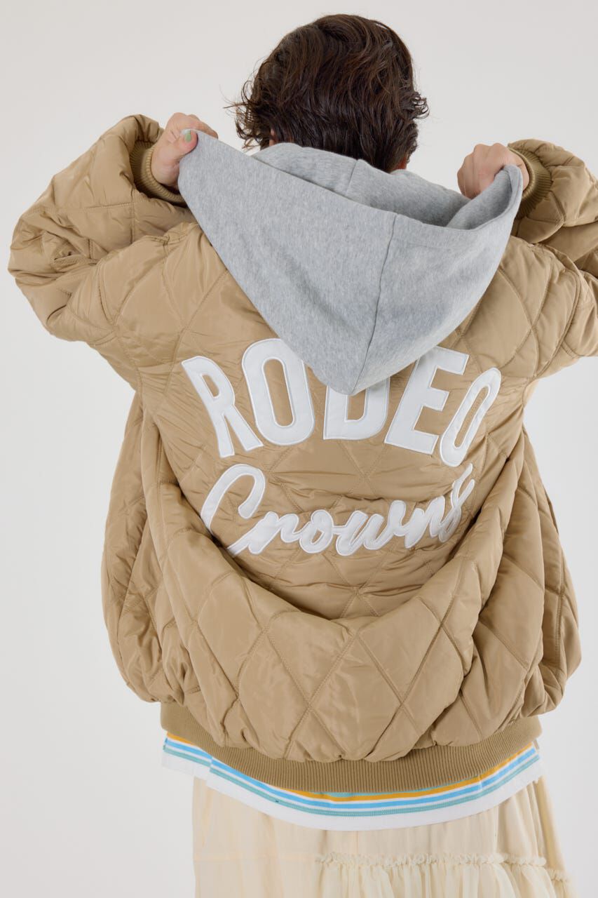 RODEO CROWNS「キルティングフードブルゾン」|ブルゾン・スタジャン|