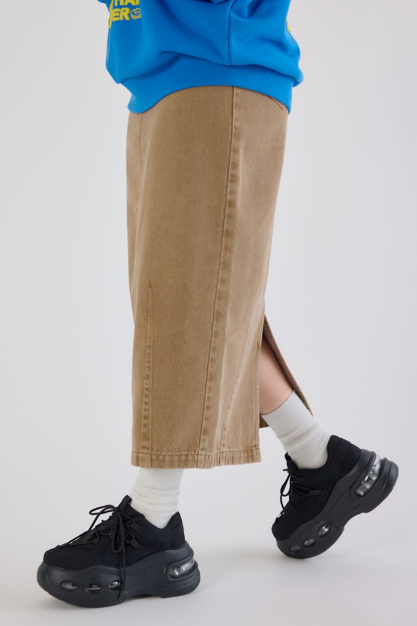 RODEO CROWNS「カーブデニムマキシスカート」|スカート|