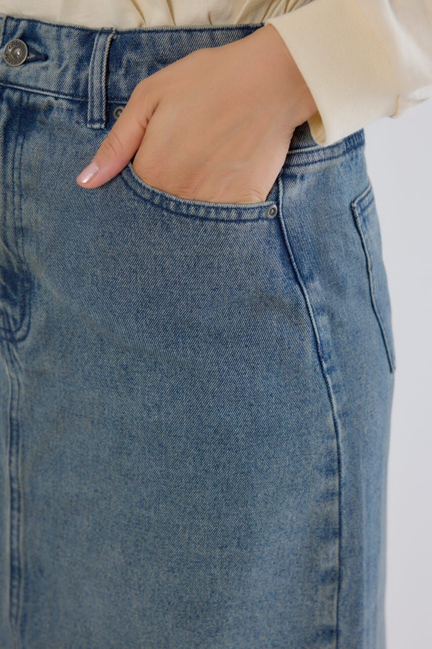 RODEO CROWNS「カーブデニムマキシスカート」|スカート|