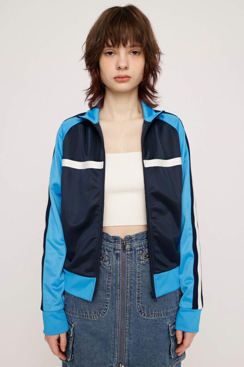 SLY「SHOULDER LINE TRACK ジャケット」|ブルゾン・スタジャン|BLU