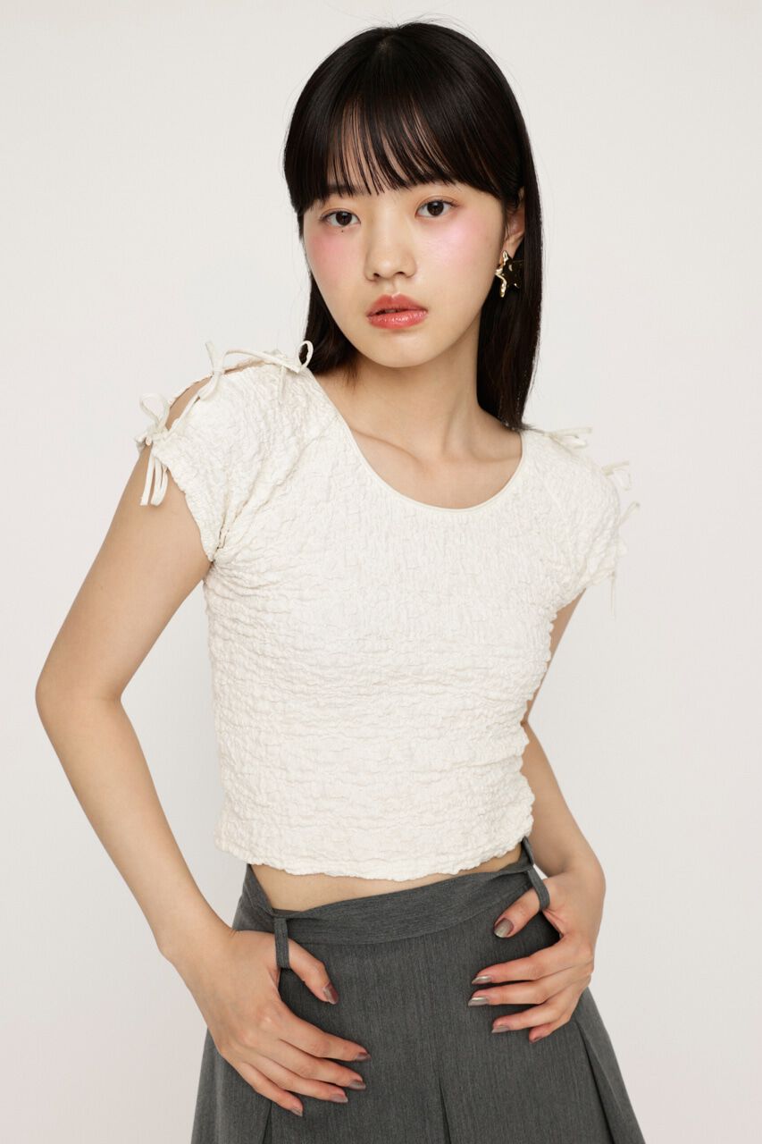 SLY「2WAY RIBBON JQ トップス」|Tシャツ・カットソー|