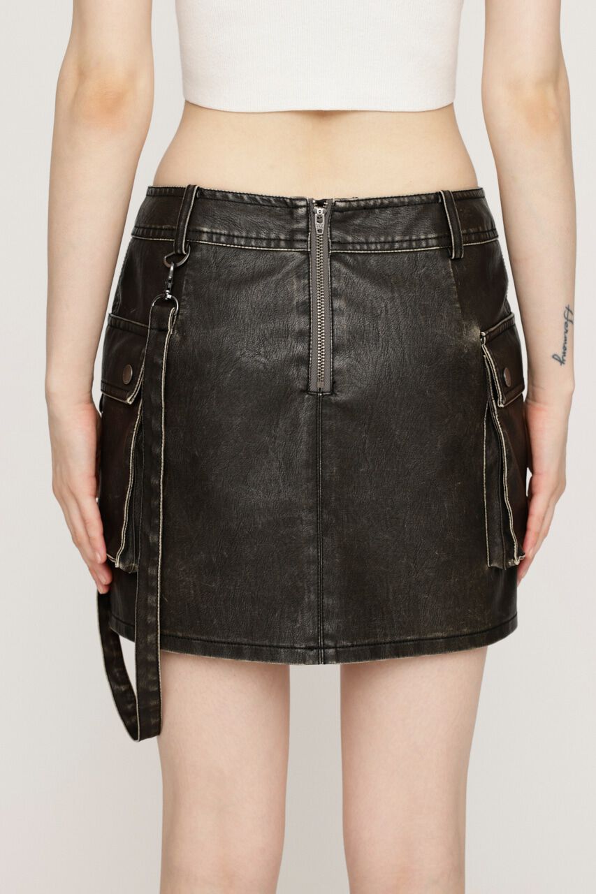 SLY「3D PK F／LEATHER MINI スカート」|スカート|