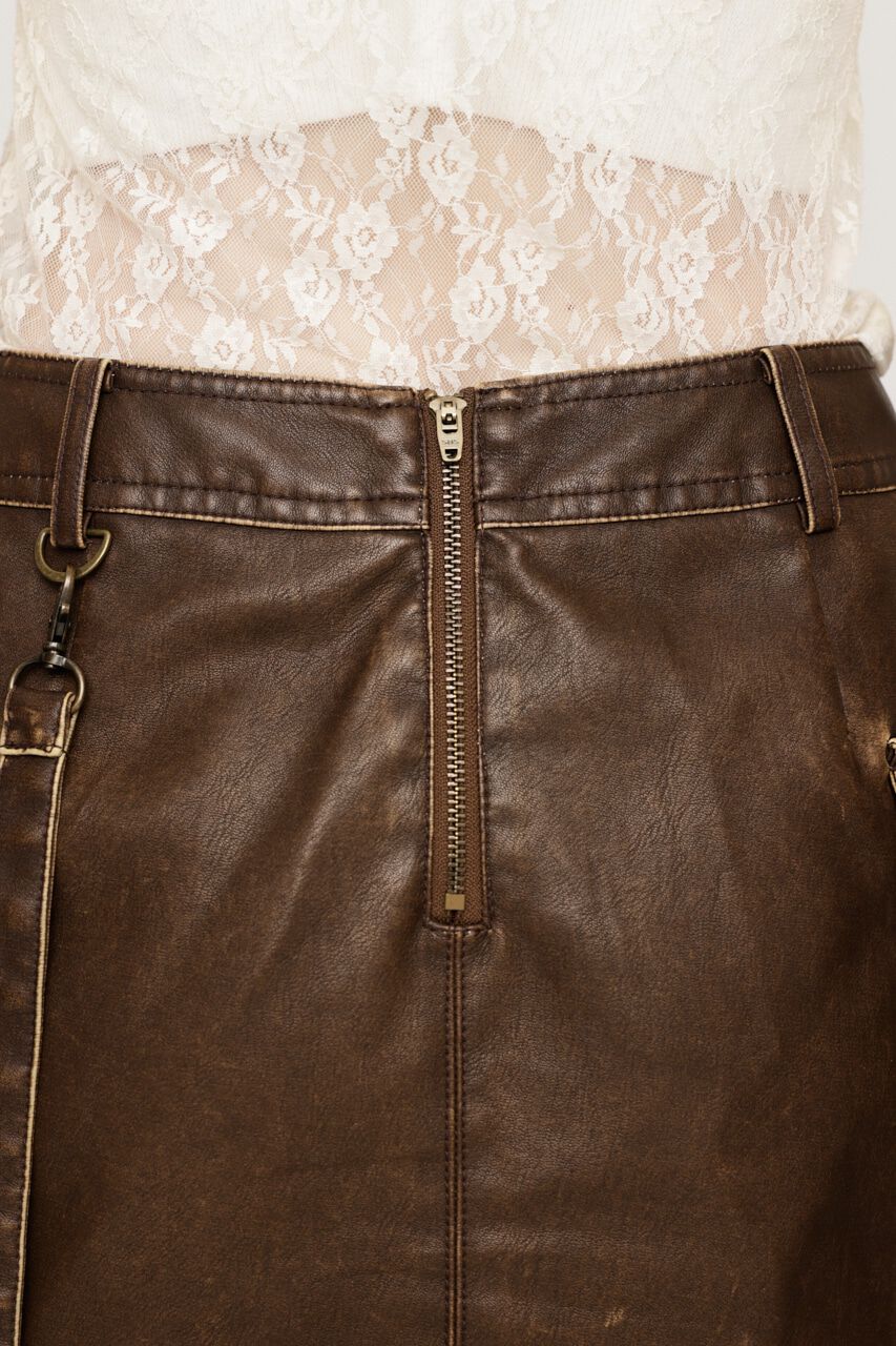 SLY「3D PK F／LEATHER MINI スカート」|スカート|