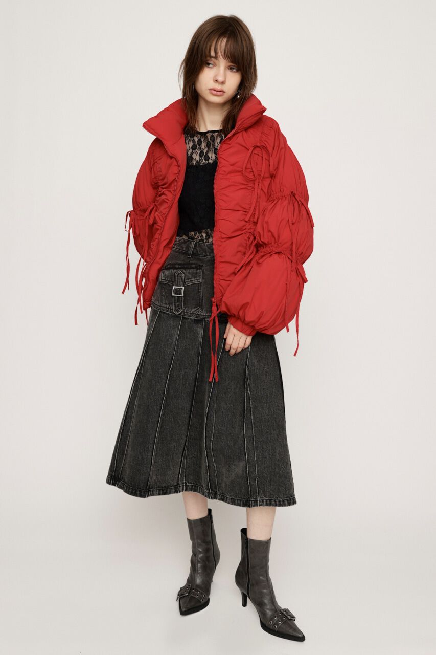 SLY「RIBBON GATHER PUFFER ジャケット」|その他|