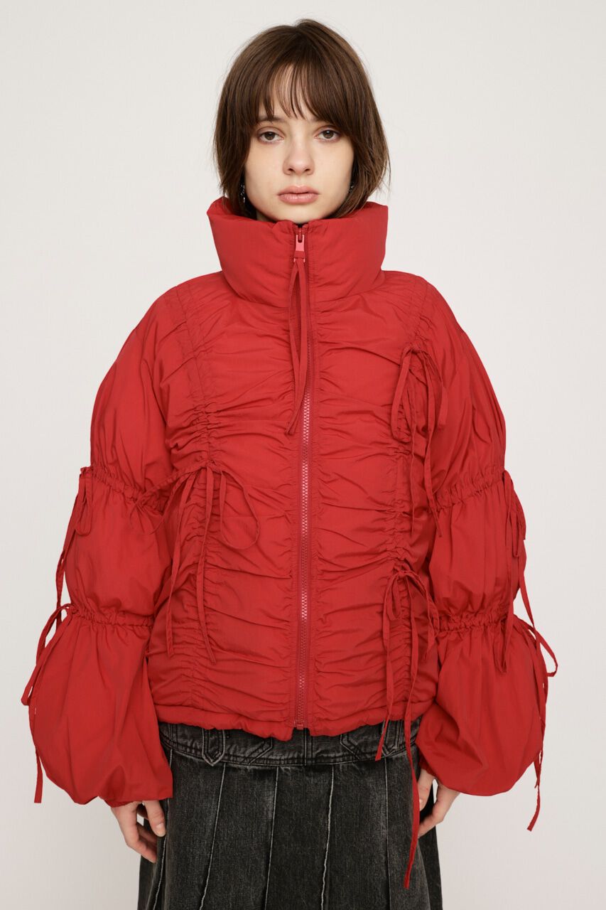 SLY「RIBBON GATHER PUFFER ジャケット」|その他|