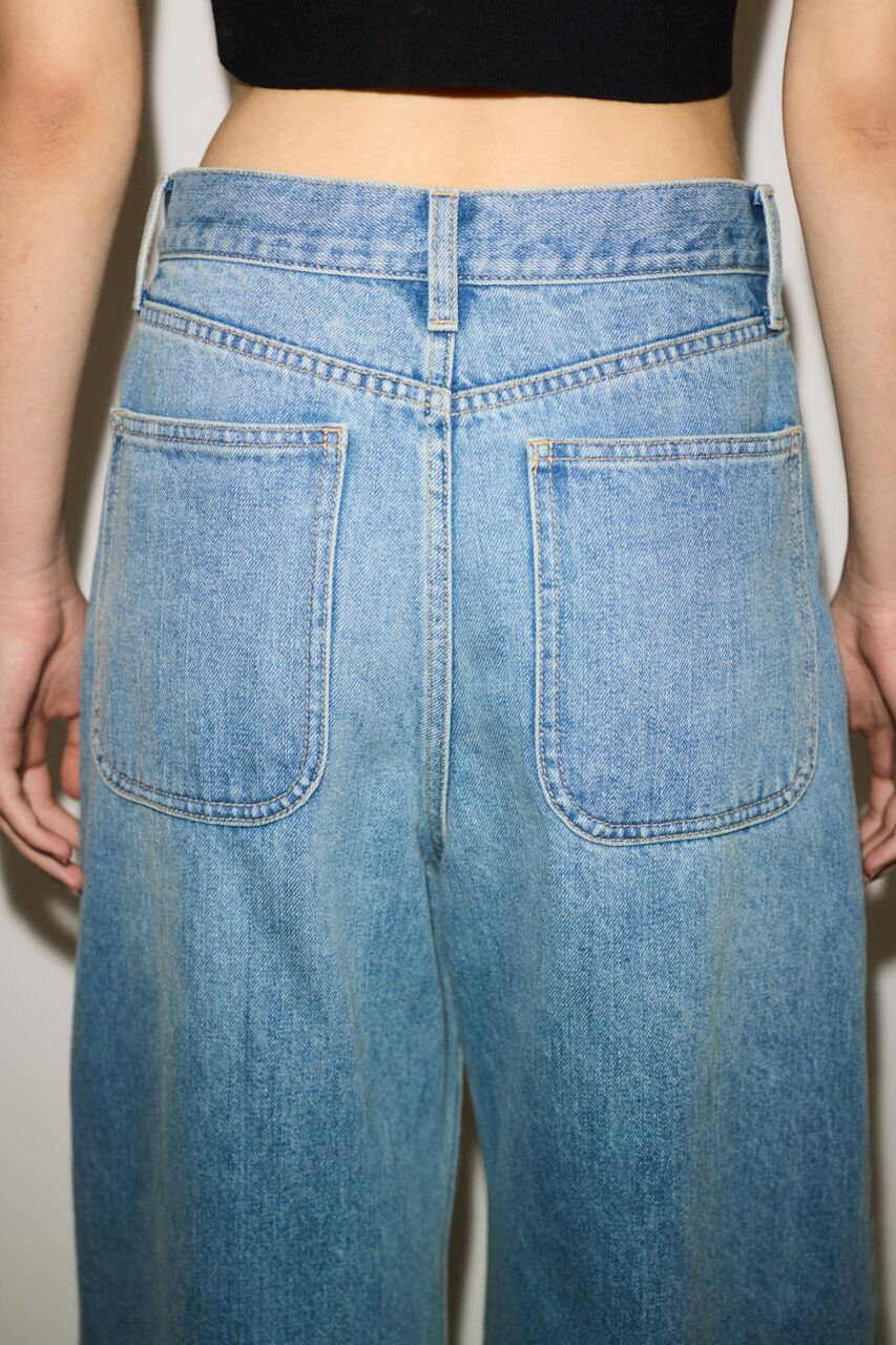 SLY「J／W CURVE TUCKED パンツ」|デニム|