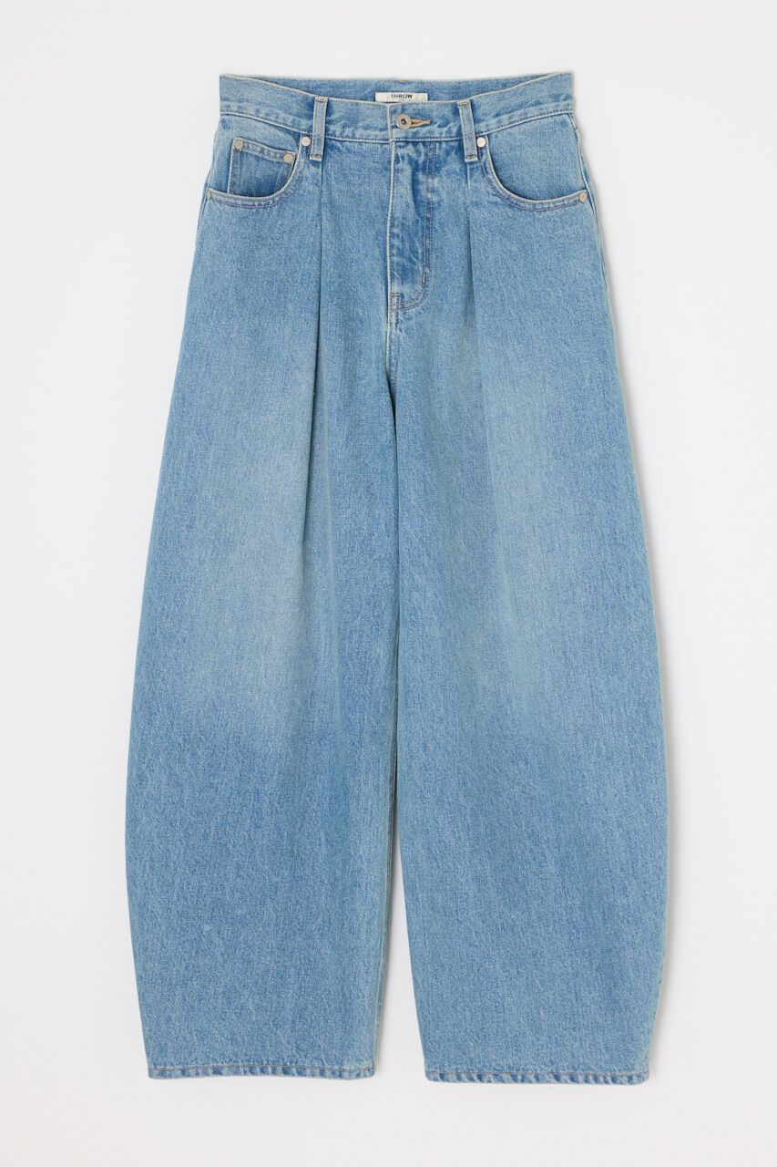 SLY「J／W CURVE TUCKED パンツ」|デニム|