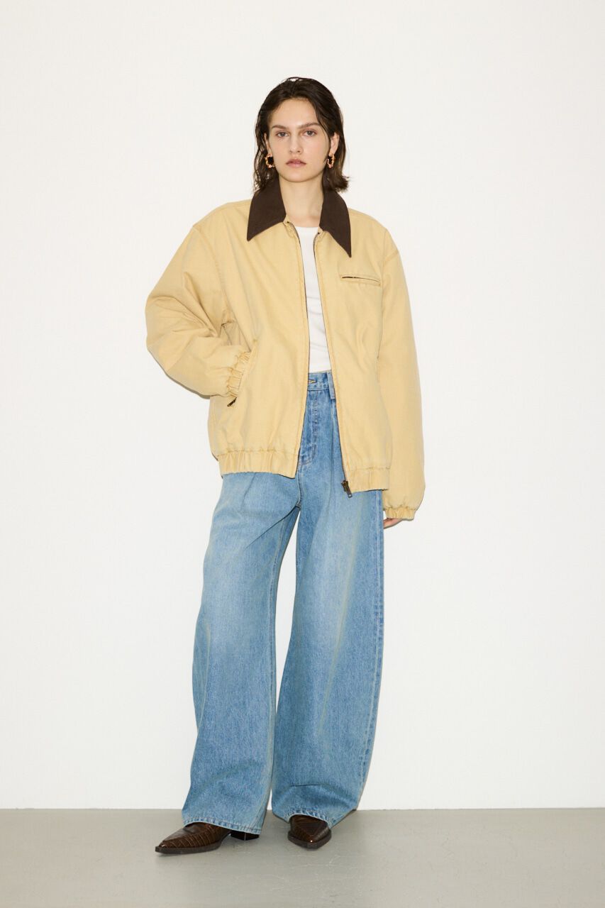 SLY「J／W CURVE TUCKED パンツ」|デニム|