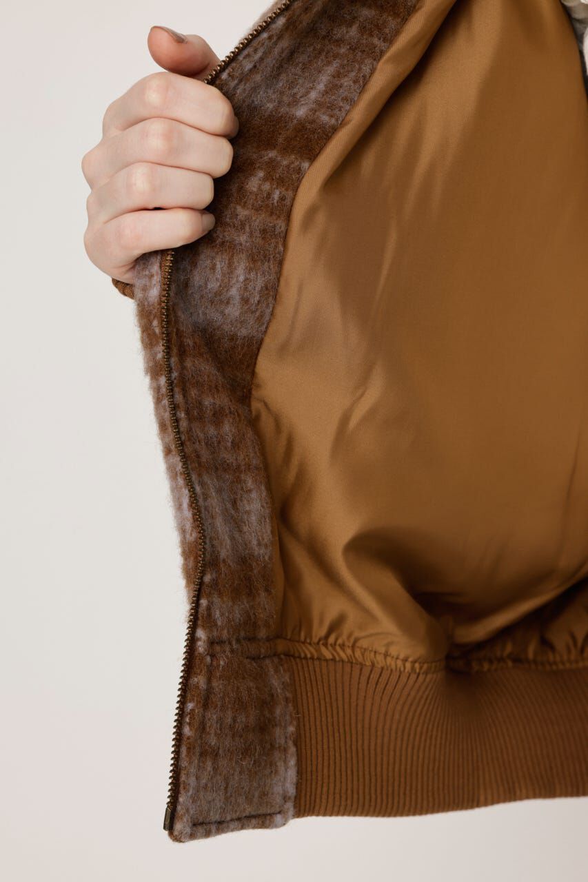 SLY「SHAGGY CHECK ブルゾン」|ブルゾン・スタジャン|