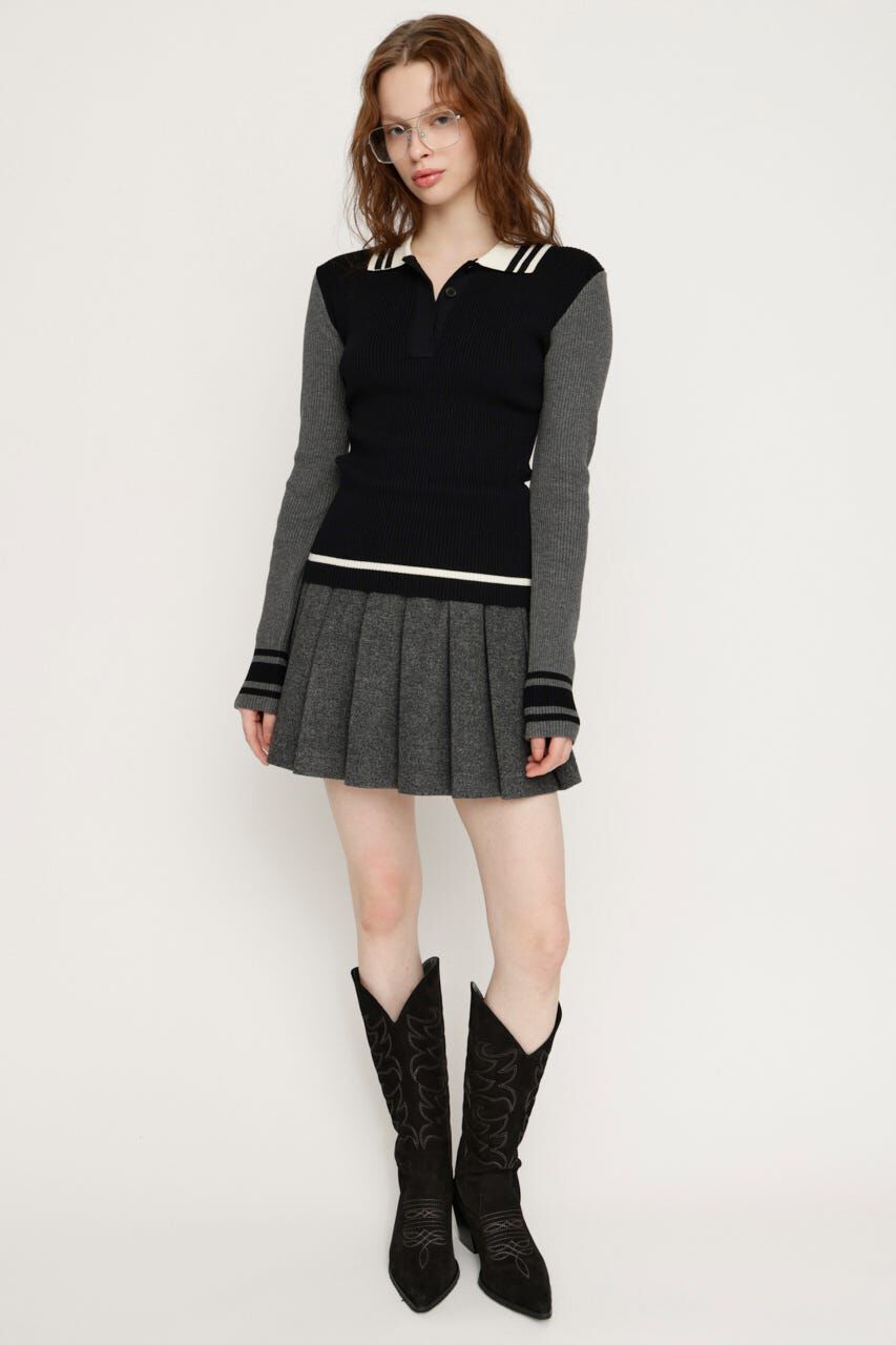 SLY「BICOLOR KNIT トップス」|ニット・セーター|