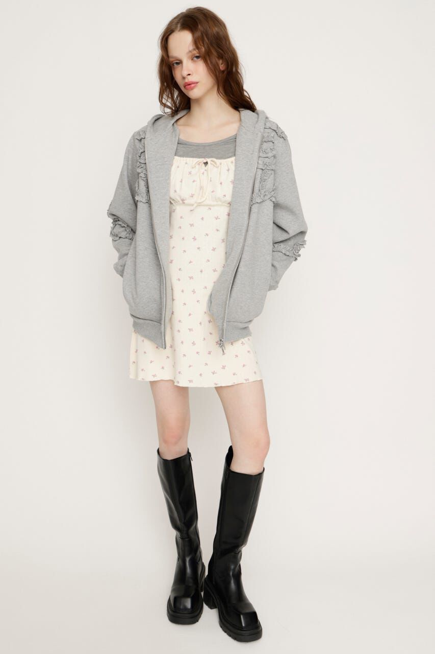 SLY「GATHER FLARE ショートワンピース」|ワンピース|