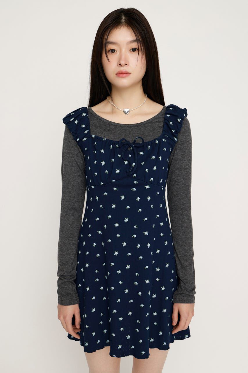 SLY「GATHER FLARE ショートワンピース」|ワンピース|