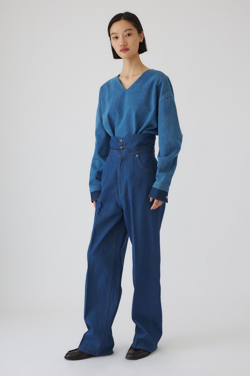 RIM.ARK 「Corset denim PT」|デニム|BLU