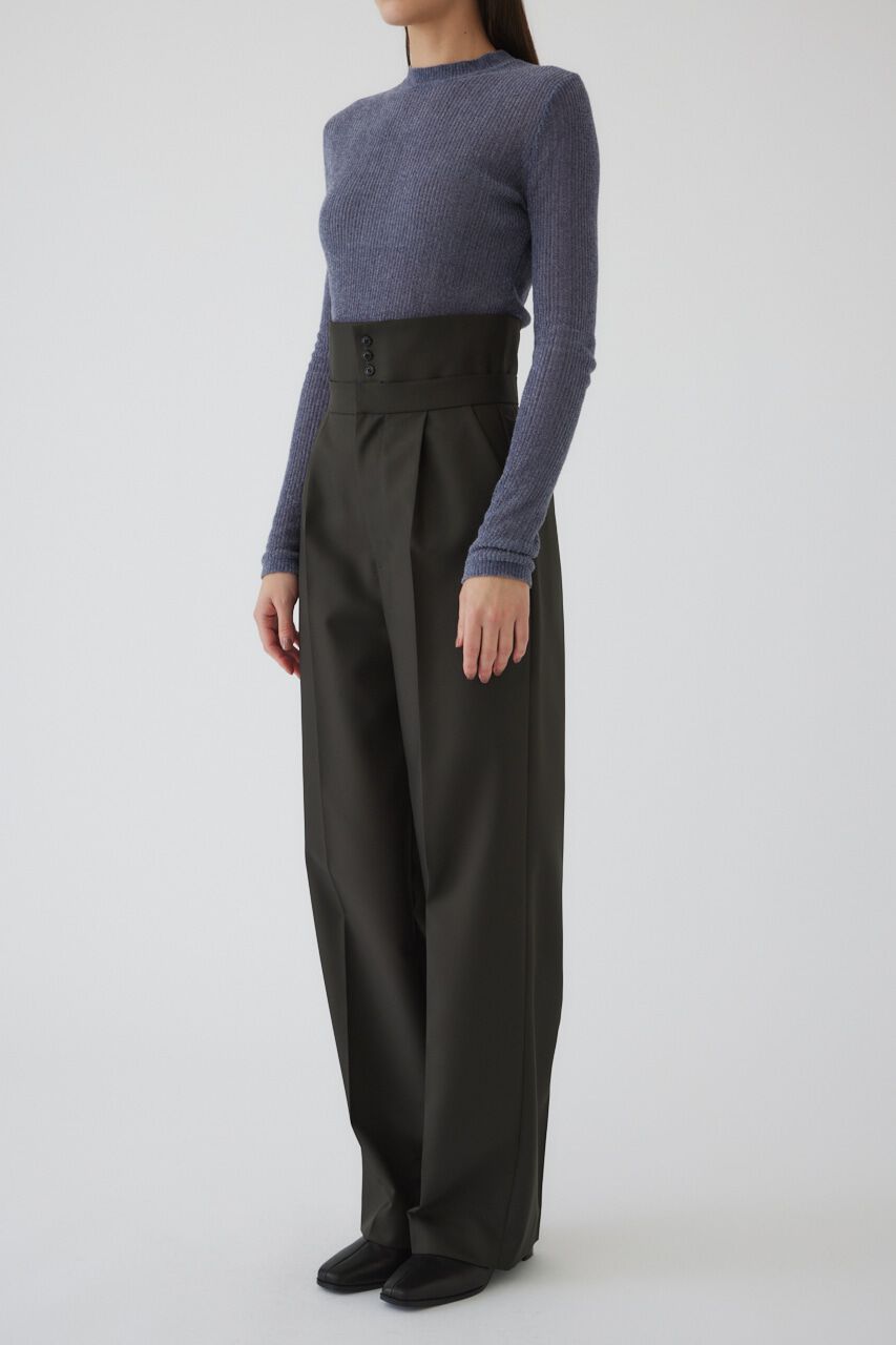 RIM.ARK 「Gabardine super high waist PT」|その他|D/GRN3