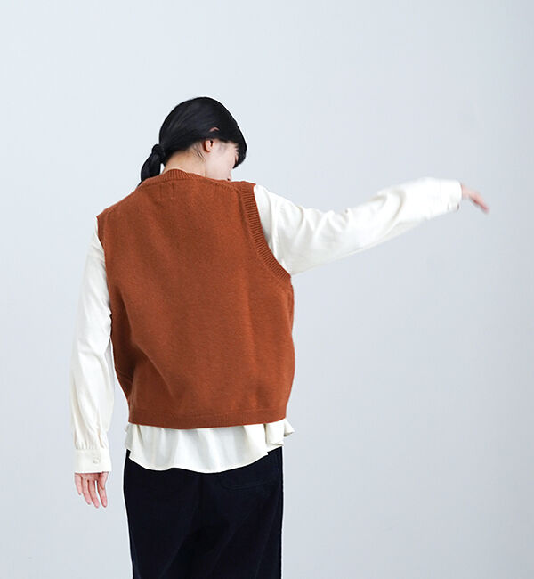 休日と詩「休日のスモールポケットベスト」|ベスト・ジレ|