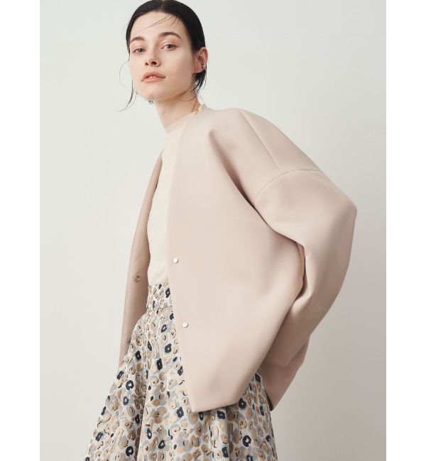 ELENDEEK「FORM SHORT CT」|ノーカラーコート|